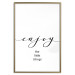 Wall Poster Enjoy the Little Things - black English text on a white background 130790 additionalThumb 17