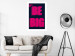 Poster Be Big - intensely pink English texts on a navy blue background 131990 additionalThumb 3