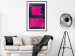 Poster Be Big - intensely pink English texts on a navy blue background 131990 additionalThumb 18