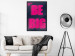 Poster Be Big - intensely pink English texts on a navy blue background 131990 additionalThumb 6