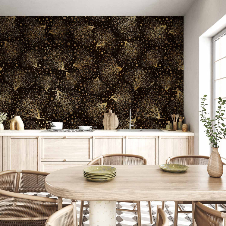 Wall Mural Golden plants in the wind - Abstract composition inspired by nature 138590 additionalImage 6
