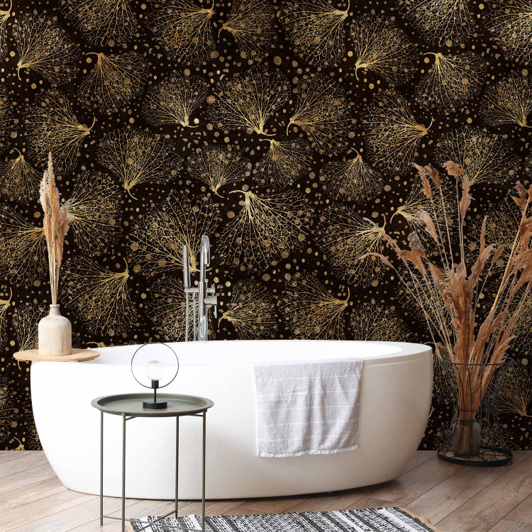 Wall Mural Golden plants in the wind - Abstract composition inspired by nature 138590 additionalImage 8
