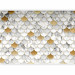 Photo Wallpaper Marble shells - background in gold and white with shadow effect 143390 additionalThumb 5