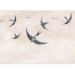 Photo Wallpaper Birds in flight - animals on a background of calm sky in shades of pink 143790 additionalThumb 3