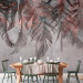 Photo Wallpaper Curtain of plants - grey landscape with a composition of leaves with pink accent 144490 additionalThumb 6