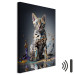 Canvas Print AI Bengal Cat - Animal in a Colorful Exploding Puddle - Verticall 150290 additionalThumb 8