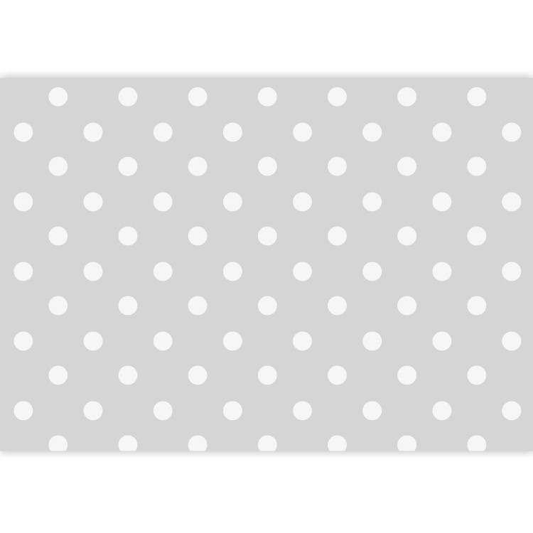 Wall Mural Joyful Dots - Geometric Shapes in White on a Solid Background 60790 additionalImage 3