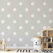 Wall Mural Joyful Dots - Geometric Shapes in White on a Solid Background 60790 additionalThumb 4