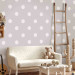 Wall Mural Joyful Dots - Geometric Shapes in White on a Solid Background 60790 additionalThumb 6