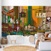 Wall Mural Comic about New York - Colorful Architecture with Yellow Taxis 61490 additionalThumb 5
