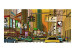 Wall Mural Comic about New York - Colorful Architecture with Yellow Taxis 61490 additionalThumb 1