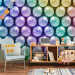 Photo Wallpaper Balls - metallic colored balls on a uniform background 62290 additionalThumb 4