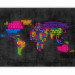 Wall Mural World map - outline of the continents with Italian names in the shape of countries 97090 additionalThumb 5