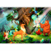 Wall Mural Teddy bear and friends - animals of the forest among trees in a children's glade 108101 additionalThumb 1