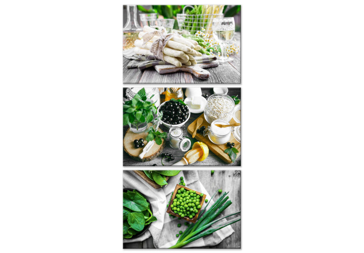 Canvas Green Kitchen (3 Parts) 113901