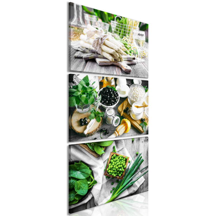 Canvas Green Kitchen (3 Parts) 113901 additionalImage 2