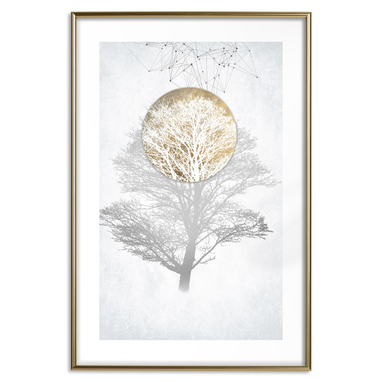 Wall Poster Nature's X-Ray - geometric abstraction with a tree in bright colors 114301 additionalImage 19