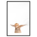 Poster Chick - composition for children with a young bird spreading its wings 114401 additionalThumb 19