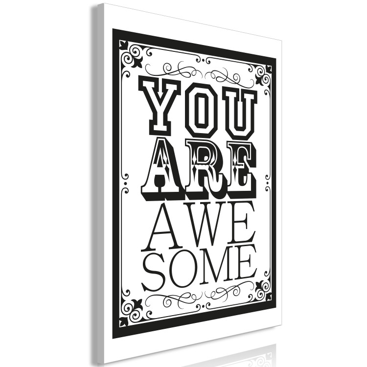 Canvas Art Print You Are Awesome (1 Part) Vertical 114701 additionalImage 2