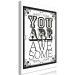 Canvas Art Print You Are Awesome (1 Part) Vertical 114701 additionalThumb 2