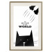 Poster The ruler of the world - black and white composition with a cat and texts 114801 additionalThumb 19