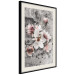 Poster Magnolias - composition with a textured surface with light pink flowers 115201 additionalThumb 3