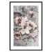 Poster Magnolias - composition with a textured surface with light pink flowers 115201 additionalThumb 17