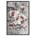 Poster Magnolias - composition with a textured surface with light pink flowers 115201 additionalThumb 18