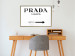 Wall Poster Prada Marfa - black and white simple composition with texts and an arrow 116801 additionalThumb 15