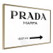 Wall Poster Prada Marfa - black and white simple composition with texts and an arrow 116801 additionalThumb 8