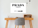 Wall Poster Prada Marfa - black and white simple composition with texts and an arrow 116801 additionalThumb 4