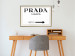 Wall Poster Prada Marfa - black and white simple composition with texts and an arrow 116801 additionalThumb 21