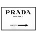 Wall Poster Prada Marfa - black and white simple composition with texts and an arrow 116801 additionalThumb 17