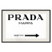 Wall Poster Prada Marfa - black and white simple composition with texts and an arrow 116801 additionalThumb 18