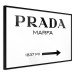 Wall Poster Prada Marfa - black and white simple composition with texts and an arrow 116801 additionalThumb 13