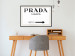 Wall Poster Prada Marfa - black and white simple composition with texts and an arrow 116801 additionalThumb 22