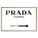Wall Poster Prada Marfa - black and white simple composition with texts and an arrow 116801 additionalThumb 16