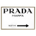 Wall Poster Prada Marfa - black and white simple composition with texts and an arrow 116801 additionalThumb 20