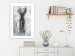 Canvas Print Deer in Glamour Light (1-part) - Blend of White and Gray 117001 additionalThumb 3