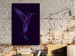 Canvas Print Free Bird (1-part) - Hummingbird with "Fly" Text on Purple Background 117201 additionalThumb 3