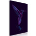 Canvas Print Free Bird (1-part) - Hummingbird with "Fly" Text on Purple Background 117201 additionalThumb 2