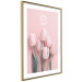 Poster Six Tulips - pink spring flowers and inscriptions on a pastel background 117901 additionalThumb 8