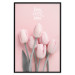 Poster Six Tulips - pink spring flowers and inscriptions on a pastel background 117901 additionalThumb 18