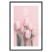 Poster Six Tulips - pink spring flowers and inscriptions on a pastel background 117901 additionalThumb 15
