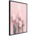 Poster Six Tulips - pink spring flowers and inscriptions on a pastel background 117901 additionalThumb 10