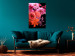 Wall Poster Spring Breeze - botanical composition with pink flowers on a black background 118401 additionalThumb 19