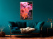 Wall Poster Spring Breeze - botanical composition with pink flowers on a black background 118401 additionalThumb 5