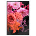 Wall Poster Spring Breeze - botanical composition with pink flowers on a black background 118401 additionalThumb 17