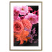 Wall Poster Spring Breeze - botanical composition with pink flowers on a black background 118401 additionalThumb 16
