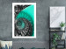 Poster Twisted Stairs - abstraction with architecture in turquoise-gray tones 118501 additionalThumb 2
